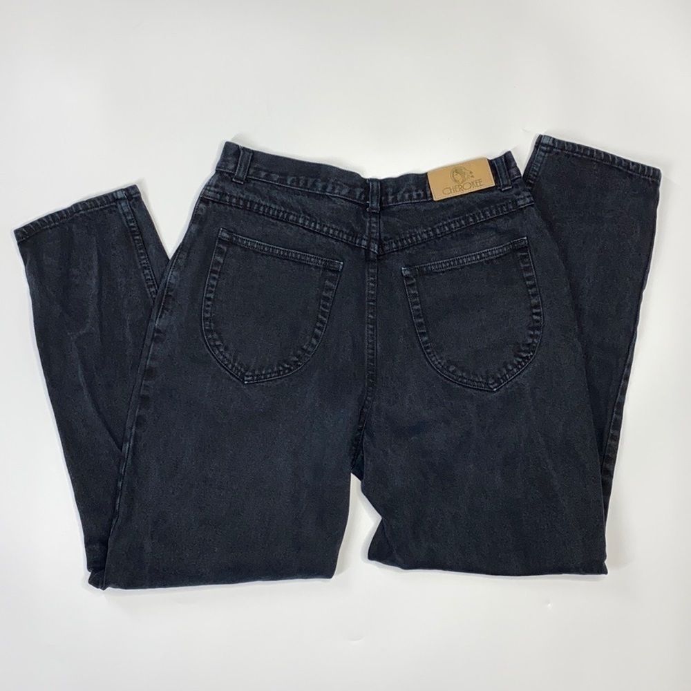 Vintage Cherokee Black Tapered Jeans Size 10P